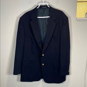 Wimbledon Tennis Blue Sport Coat Timeless with Gold Wimbledon logo buttons